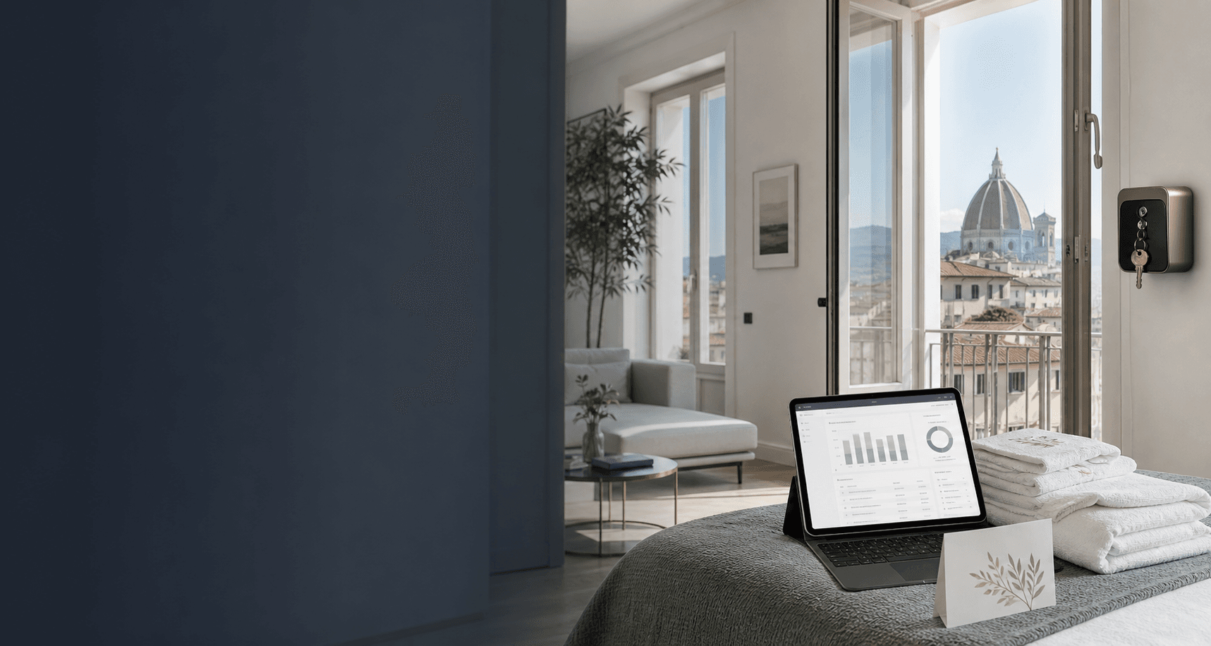 Appartamento per affitti brevi con strumenti di property management